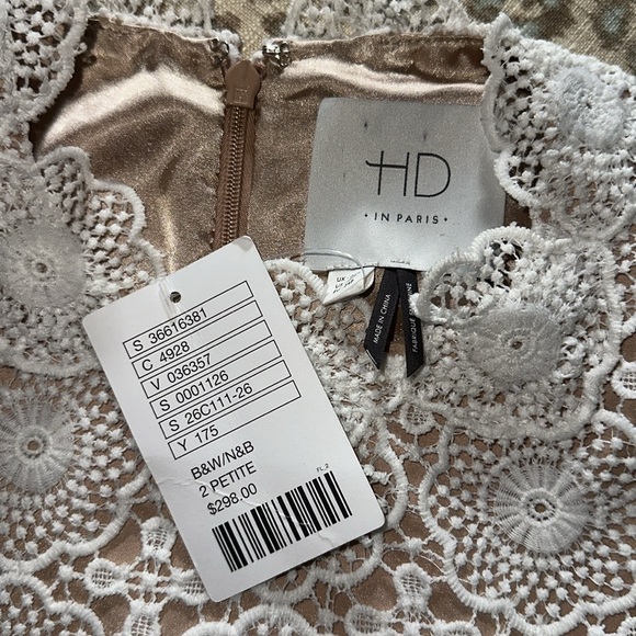 NWT HD in Paris lace dress 2 Petite - Picture 6 of 7